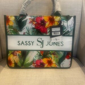 Sassy Jones Montego Canvas Tote Alaura Tropical